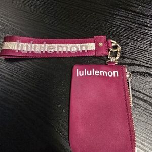 lululemon athletica Burgundy Key & Card Holder